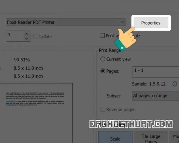 giảm nhanh dung lượng pdf bằng foxit reader