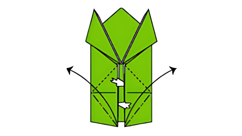 cách gấp con ếch đơn giản 